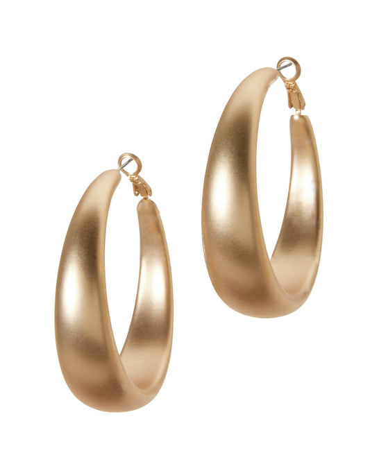Matte Finish Hoop Gold