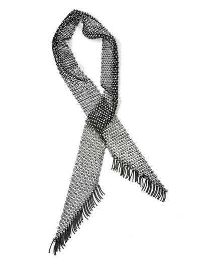 Rhinestone Wrap Necklace Black/Silver