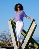 Malibu Wide Leg Cropped Jean White