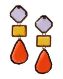 Gem Teardrop Earring Multi
