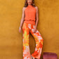 Malibu Silk Lilies Print Palazzo Pant Multi