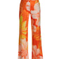 Malibu Silk Lilies Print Palazzo Pant Multi