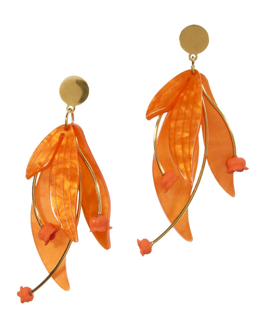 Tropical Resin Earring Orange