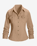 Ruched Sleeve Shaped Denim Jacket Latte