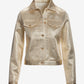 Shimmer Brocade Lightweight Jacket Gold