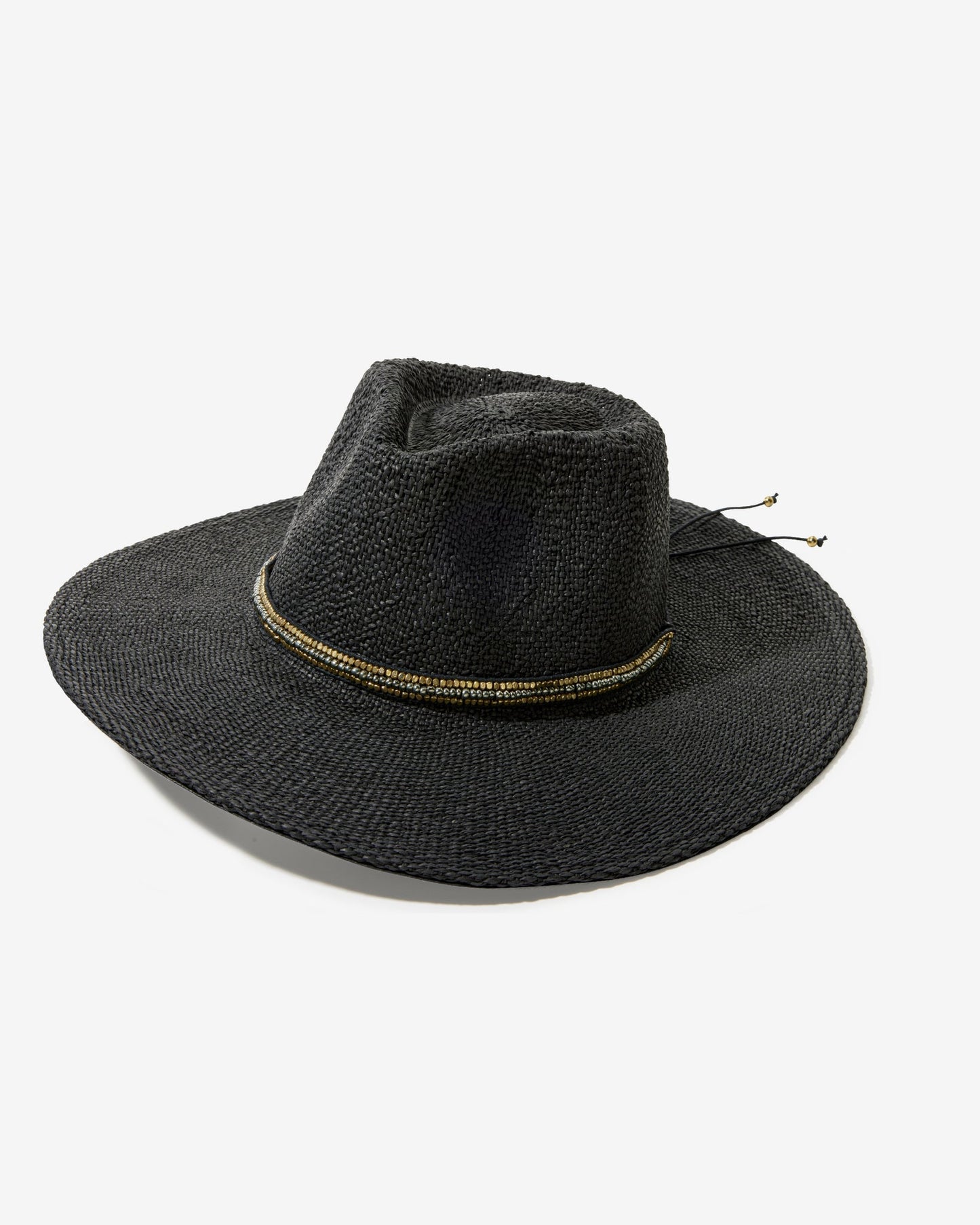 Monte Carlo Straw Hat Black