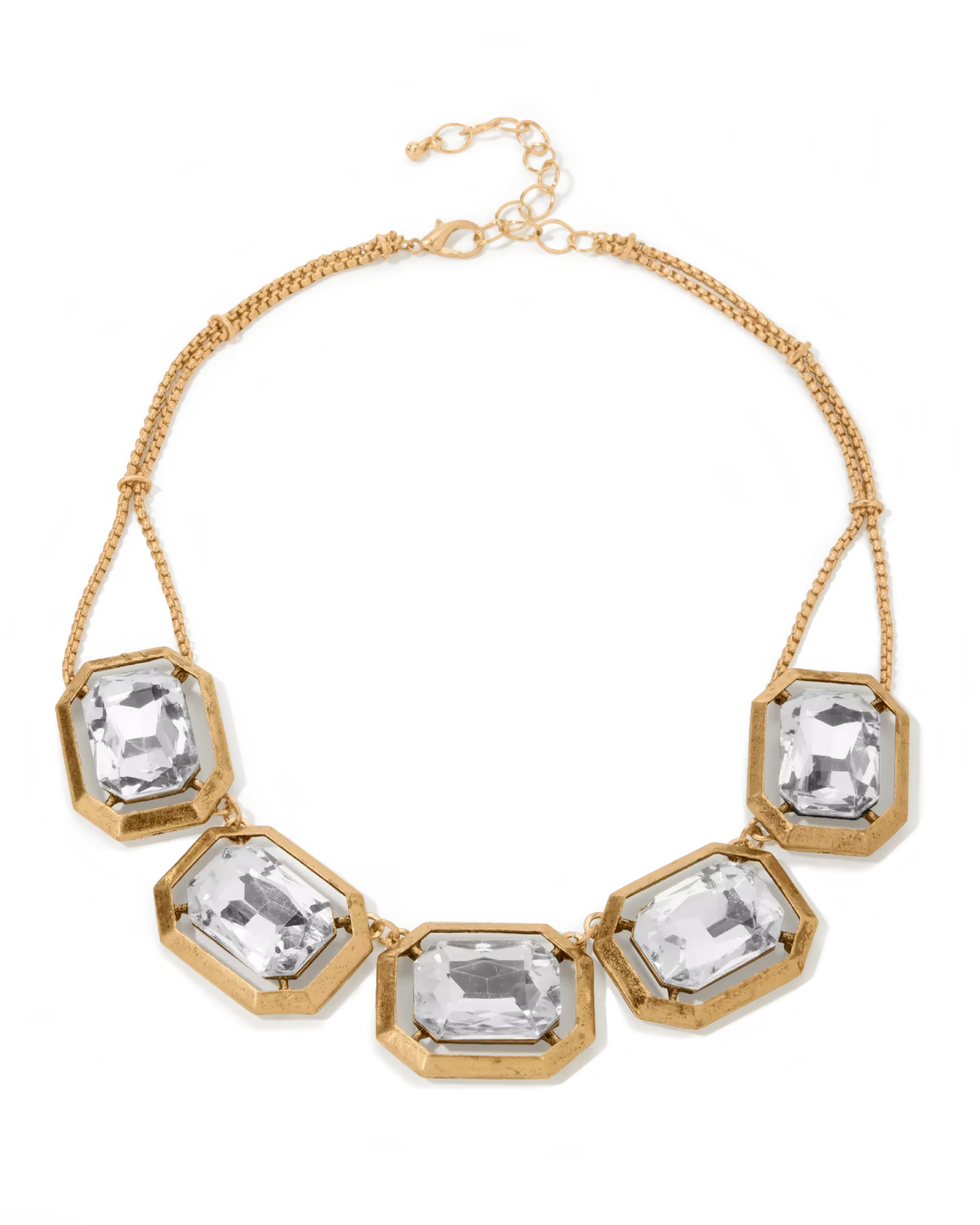 Gem Gold Necklace Brass/Gold