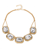 Gem Gold Necklace Brass/Gold