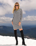 Park City Houndstooth Sculpting Sweater Dress Park City Houndstooth