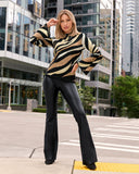 Monterey Faux Leather Pull-On Bootcut Pant Black