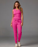 Ribbed Tank and Jogger Lounge Set Blossom