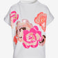 Floral Sequin Sweatshirt White Multi