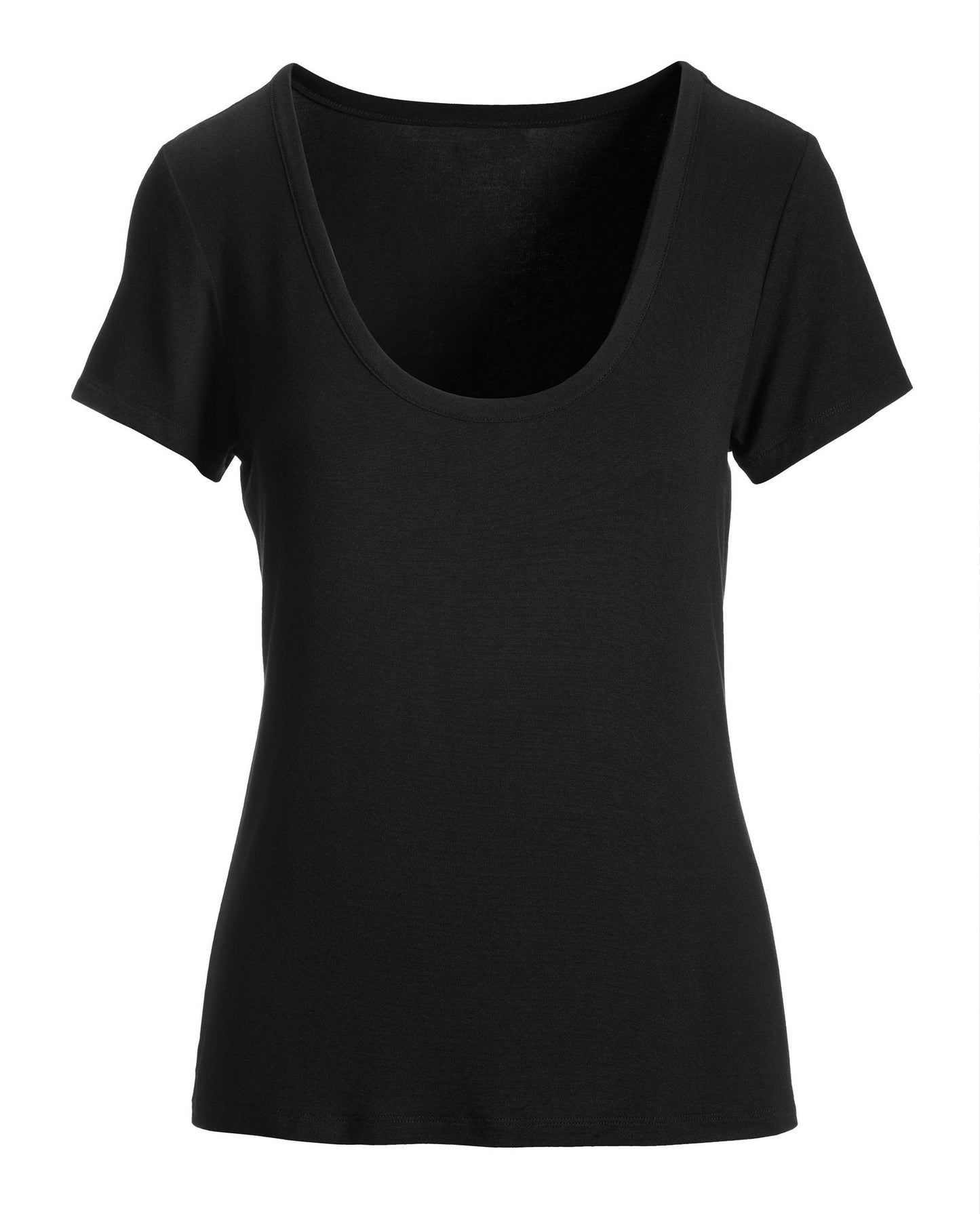 So Effortless Scoopneck T Shirt Black