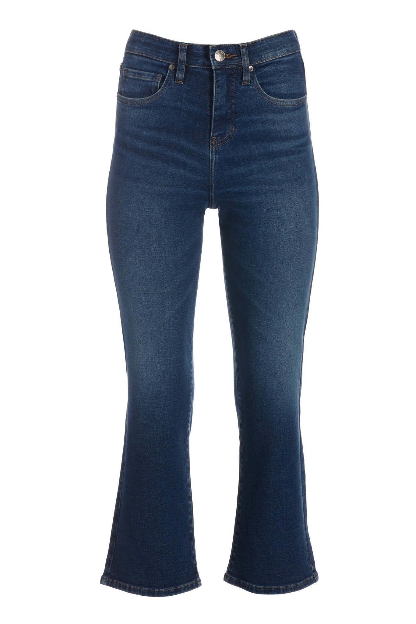 Phoebe Cropped Bootcut Jean Dark/Medium Denim