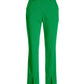 Newport Modern Slim Straight Leg Slit Front Trouser Pant Fern Green