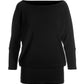 Beyond Travel Slouchy Top Jet Black