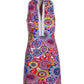 Montauk Blooms Abstract Chic-Zip Sleeveless Print Dress Multi