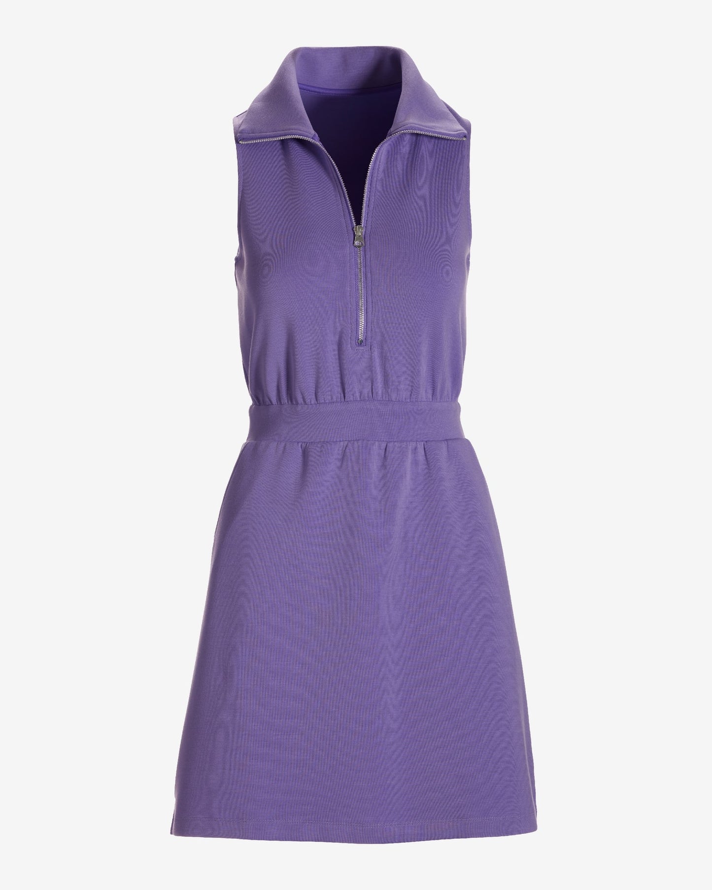 Luxe Lounge Zip Cinched Waist Dress Bougainvillea