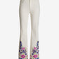 Monterey Floral Embellished Jean White Multi