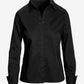 Sophia Button Up Poplin Shirt Black