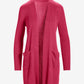 Rhinestone Pocket Lounge Cardigan Bright Pink