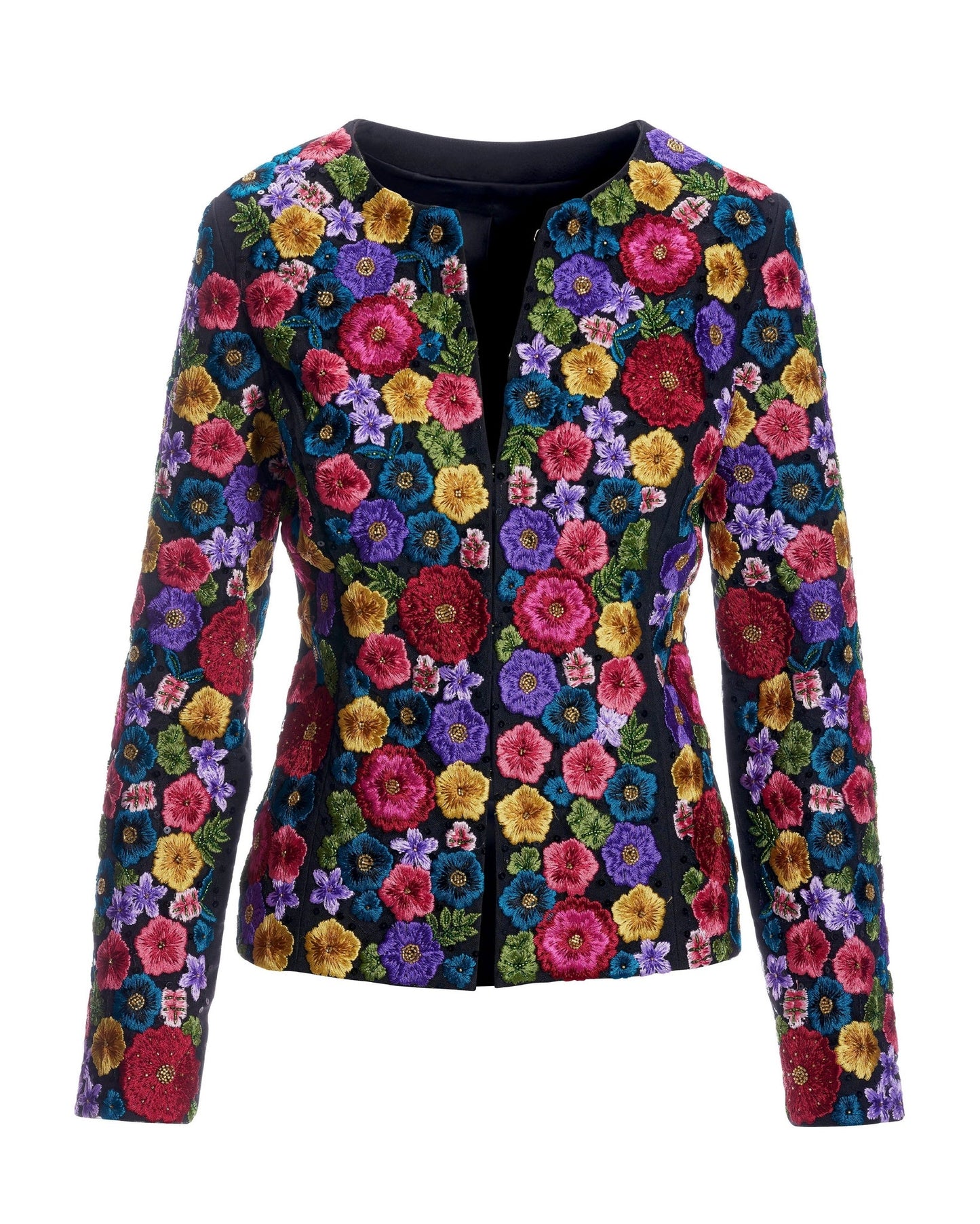 Hand Beaded and Embroidered Floral Jacket Multi