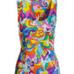 So Modern Abstract Sol Scoop Neck Tank Multi