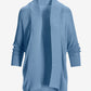 Short Effortless Cardigan Sweater Blue Bell
