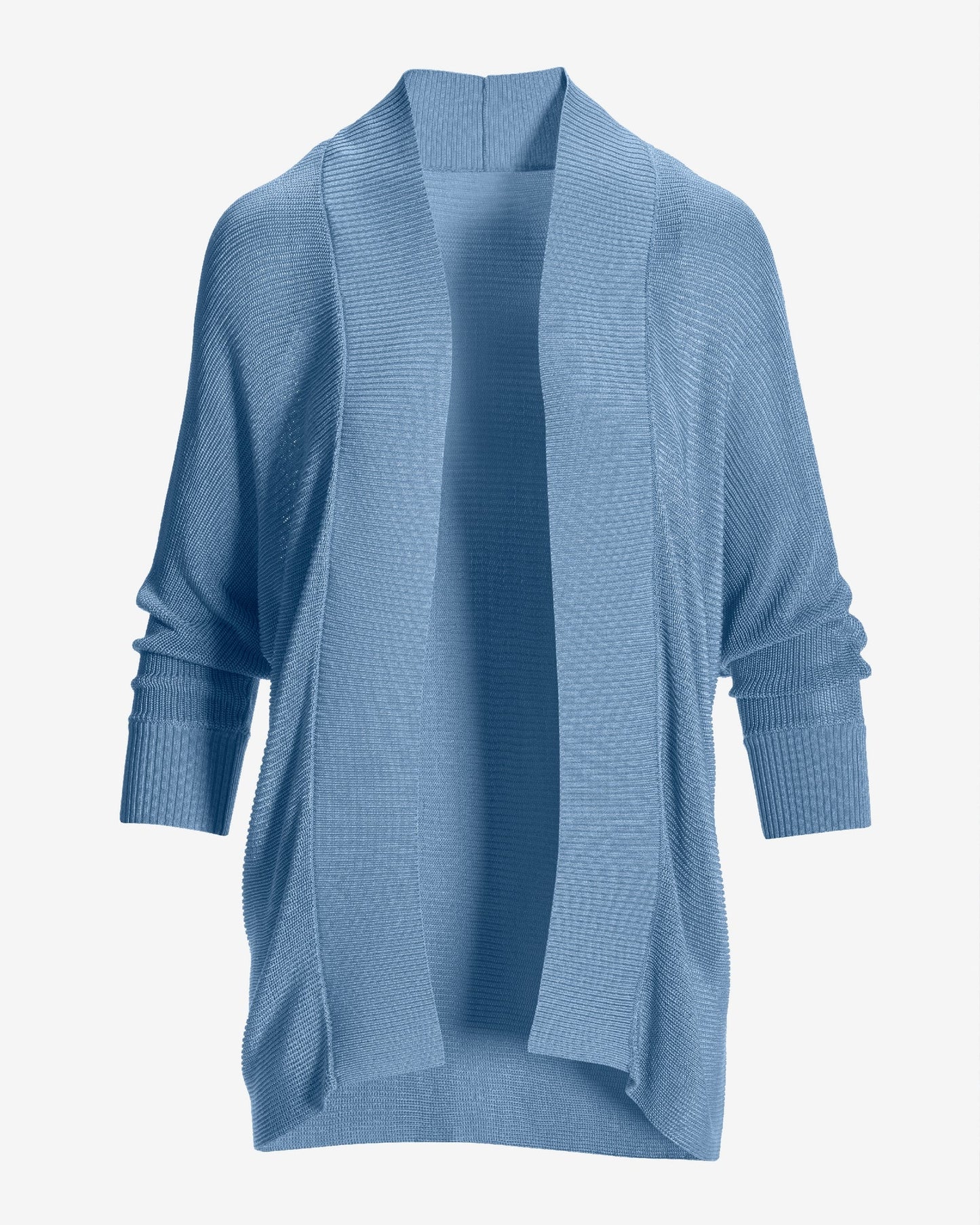 Short Effortless Cardigan Sweater Blue Bell