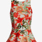Printed Scuba Peplum Top Lily Amore