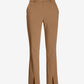Newport Modern Slim Straight Leg Slit Front Trouser Pant Camel