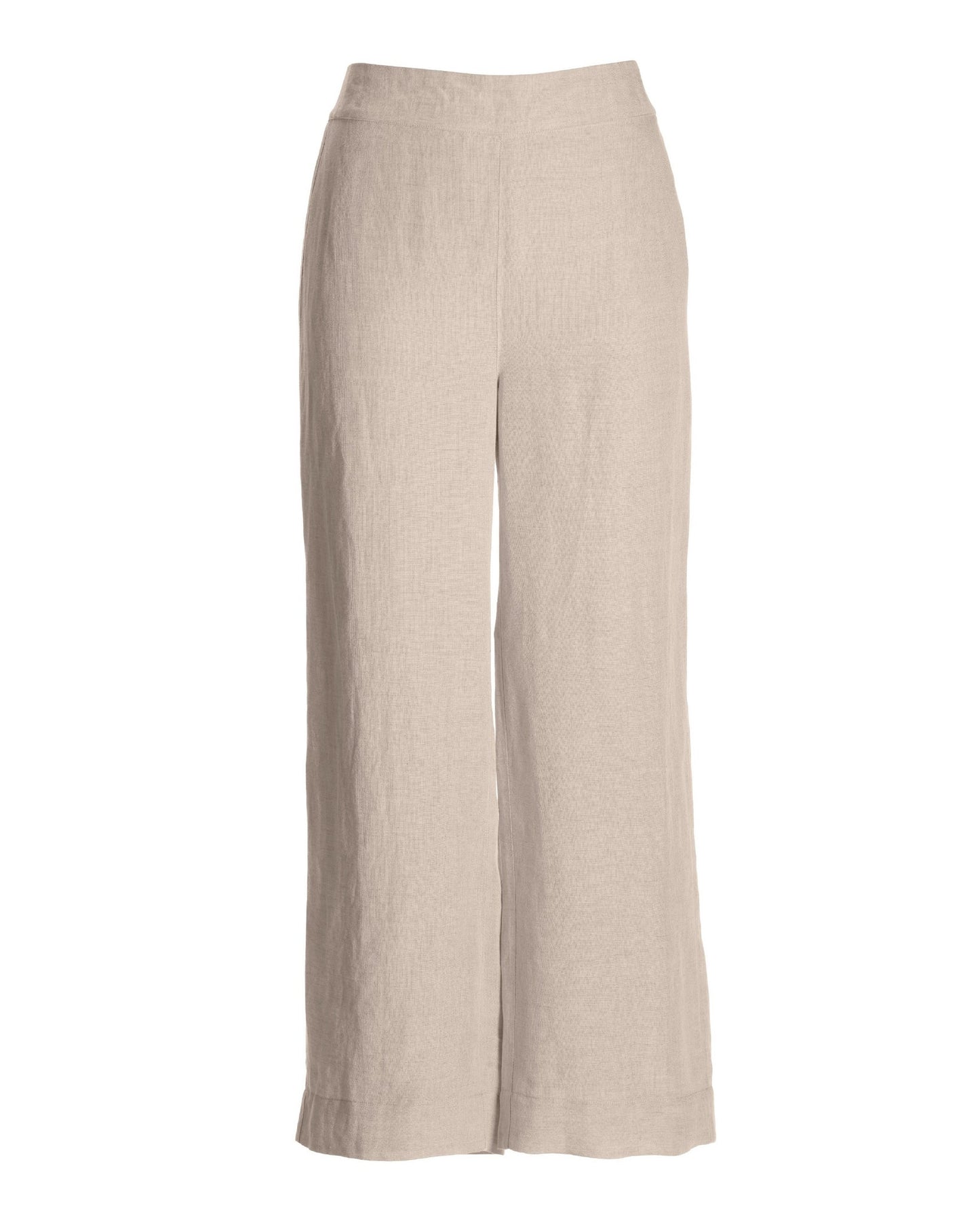 Malibu Linen Cropped Pant Flax