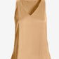 Nikki V-Neck Charmeuse Blouse Champagne
