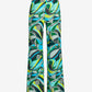 Malibu Print Wide Leg Pant Abstract Belts