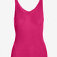 Metallic V Neck Sweater Tank Blossom