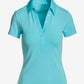 So Essential Mixed Media Henley Collared Knit Top Blue Radiance