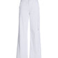 Malibu High Waist Wide Leg Cargo Pant White