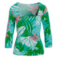 So Sexy Floral Tropical Square-Neck Top Multi