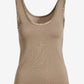 Chain Scoopneck Tank Mocha