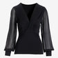 Mixed Media Heat Seal Top Proper Black