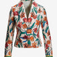 Print Tweed Embellished Jacket Italian Vines
