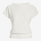 Beyond Travel Short Sleeve Blouson Top Ivory Coast