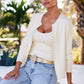 Pearl Embellished Metallic Belt Gold