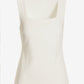 Beyond Travel Square Neck Sleeveless Shell Top Ivory Coast