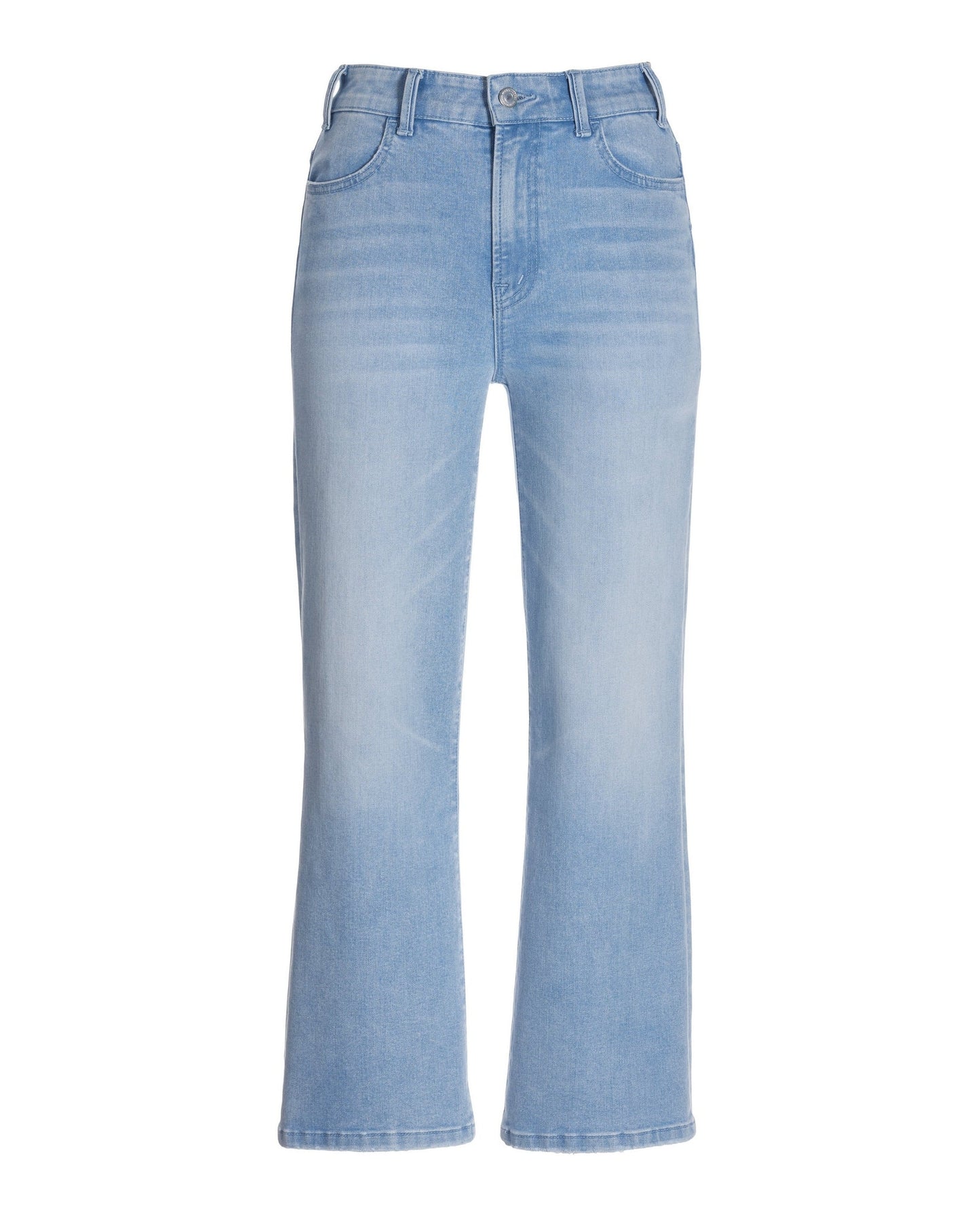 Malibu Wide Leg Cropped Jean Light Wash Denim