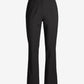 Newport Modern Slim Straight Side Slit Trouser Pant Black