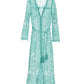 Mesh Crochet Mix Duster Tanager Turquoise