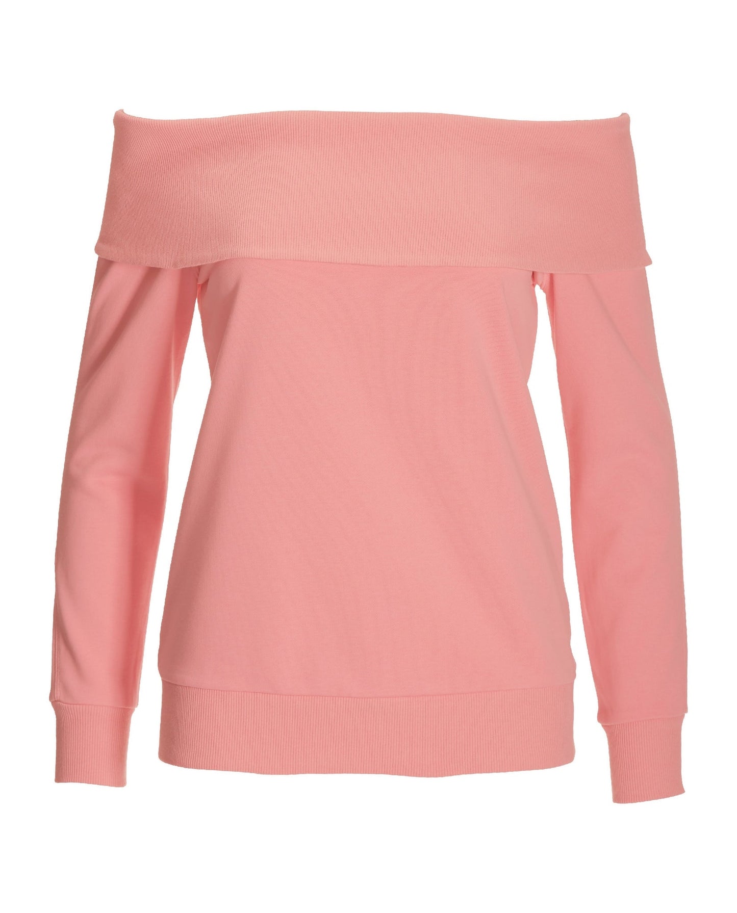 Slouchy Fold Over Sweatshirt Sachet Pink