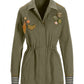 Embellished Utility Jacket Sage