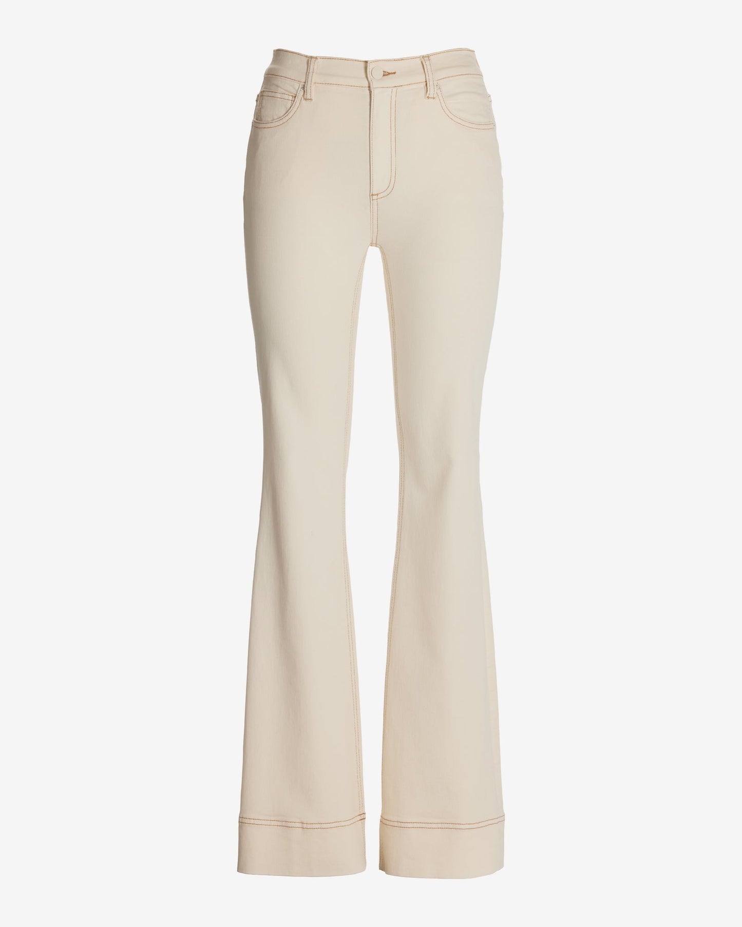 Monterey High Rise Wide Hem Bootcut Jean Ecru